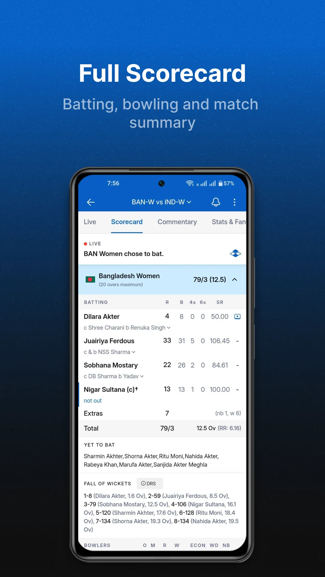 Cricinfo - Live Cricket Scores screenshot
